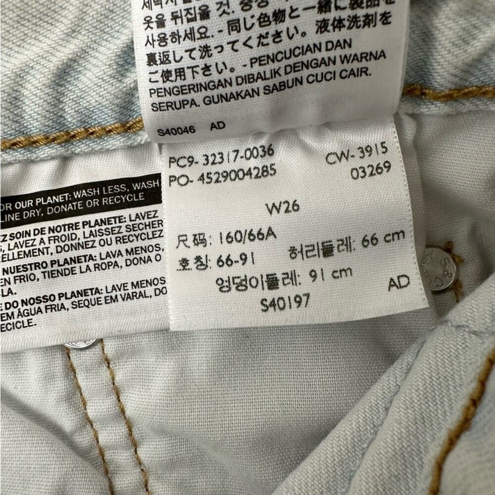 Levis‎ Button Fly Denim Cutoff Shorts 26 - Picture 7 of 8